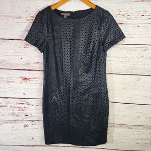 Muse Vegan Leather Cut Out Dress